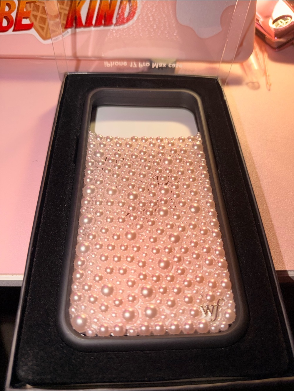 Wildflower pink Pearl iPhone 17 Pro Max Case - Picture 2 of 2